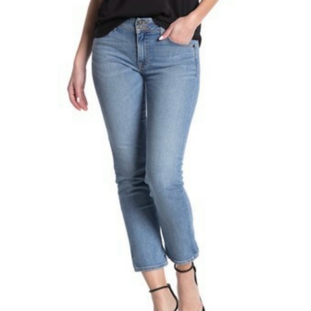 Hudson Ginny Straight Leg Cropped Jeans
